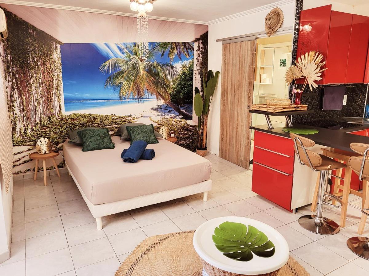 Le Studio Tahiti 4 Pers 600M De La Plage La Faviere Борм-ле-Мимоза Екстериор снимка